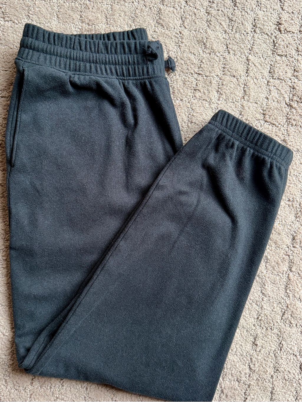 Abercrombie Kids Girls Black Fleece Jogger Pants 11/12